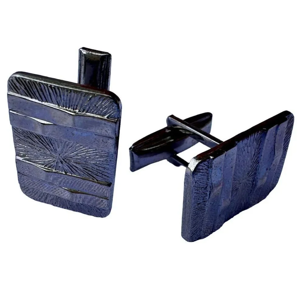 Vintage Silver Bullet Back Cufflinks